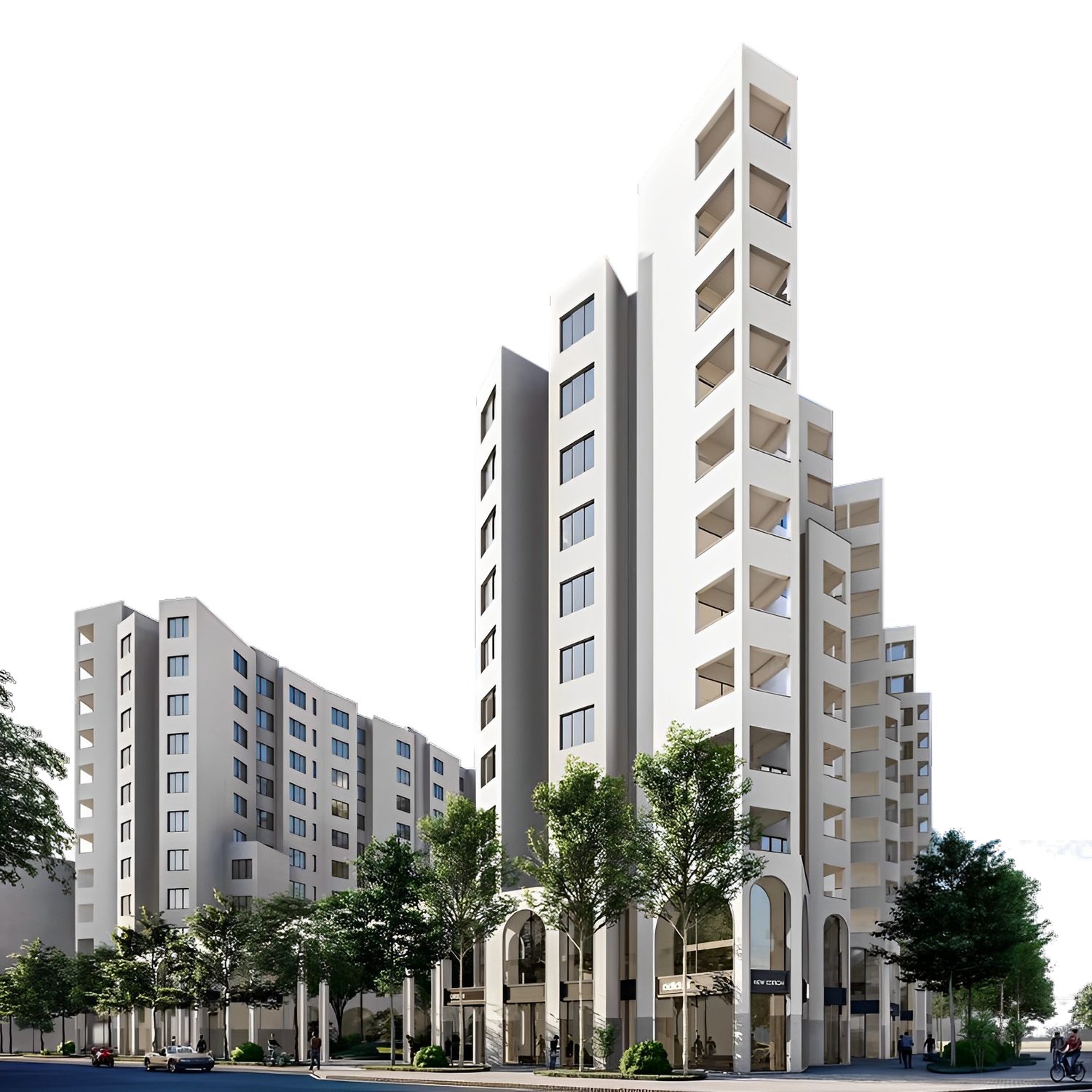 River Residence — residential towers rendering